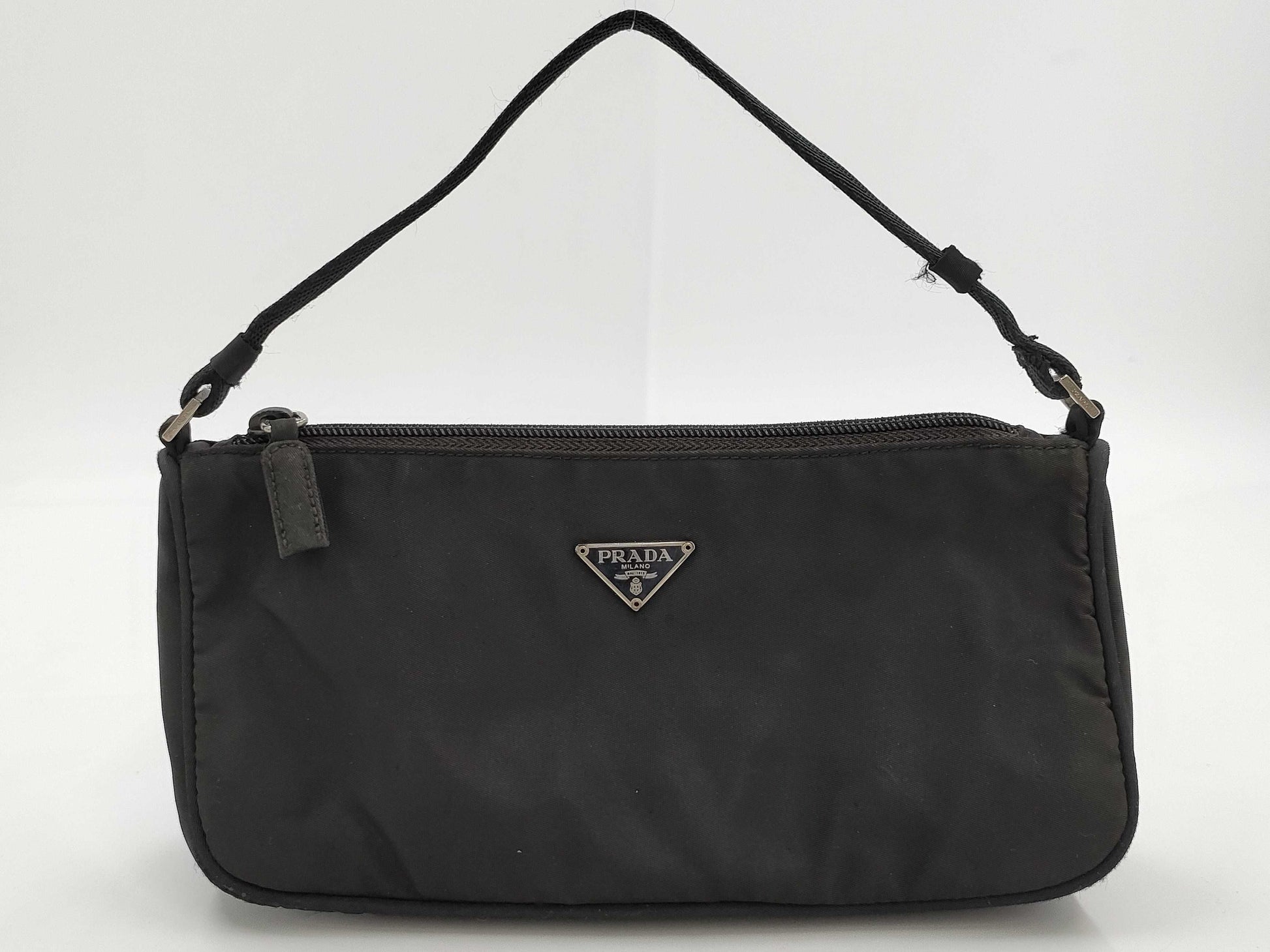 PRADA PRADA Black Nylon Handbag Accessories Pouch Bag