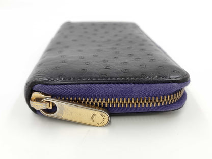 LOUIS VUITTON Louis Vuitton Ostrich Zippy Wallet