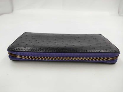 LOUIS VUITTON Louis Vuitton Ostrich Zippy Wallet