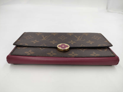 LOUIS VUITTON Louis Vuitton Monogram Portefeuille Flor M64585 Wallet