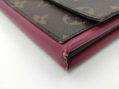 LOUIS VUITTON Louis Vuitton Monogram Portefeuille Flor M64585 Wallet