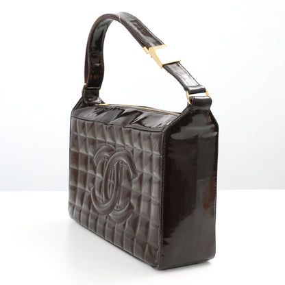 CHANEL CHANEL Chocolate Bar with Seal Coco Mark Enamel Handbag Shoulder Bag Handbag