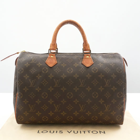 LOUIS VUITTON LOUIS VUITTON LV Monogram Vuitton Speedy 35 M41524 Boston Bag Boston Bag