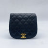 CHANEL Matrasse Caviar Skin Black Black 1st Waist Bag