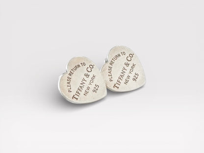 Tiffany&Co. Tiffany Return to Tiffany Heart Tag Silver 925 Earrings