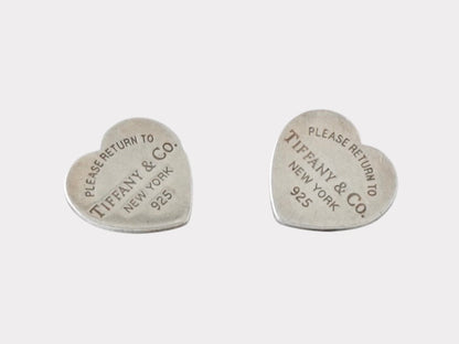 Tiffany&Co. Tiffany Return to Tiffany Heart Tag Silver 925 Earrings