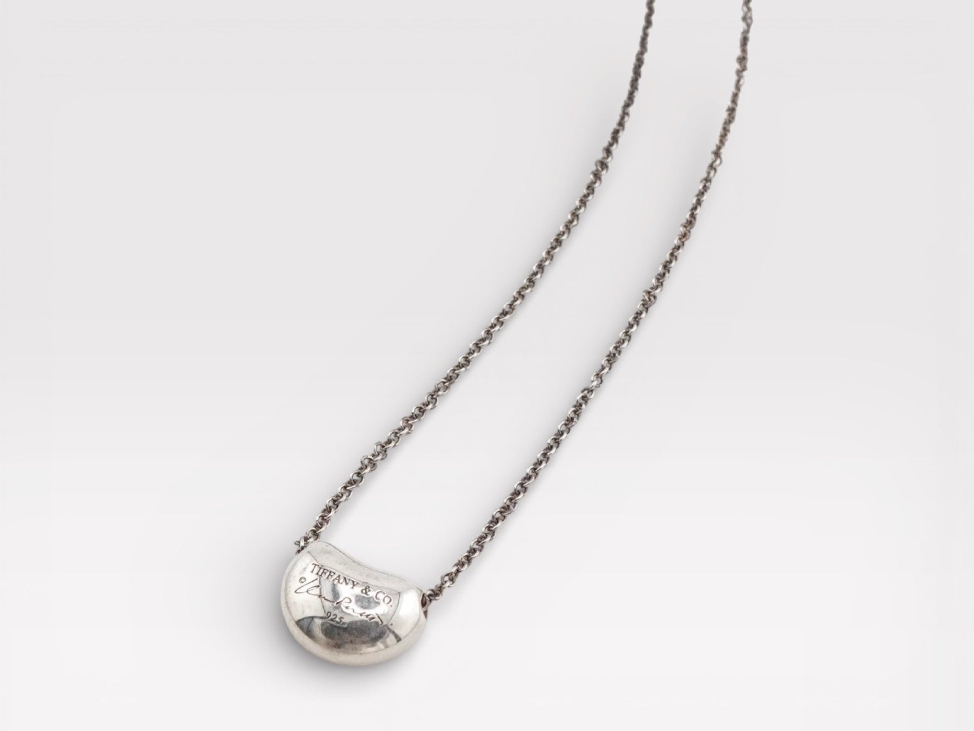 Tiffany&Co. Tiffany Bean Silver 925 Necklace