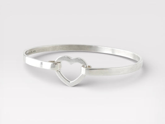 Tiffany&Co. Tiffany Heart Silver 925 Bangle Bracelet Bangle
