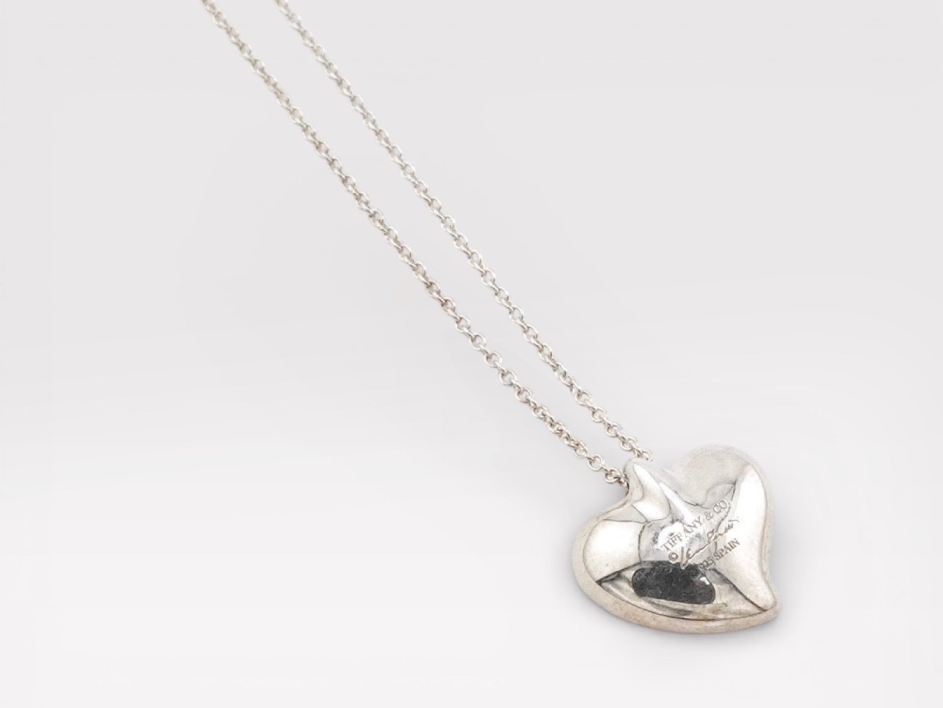 Tiffany&Co. Tiffany Curveheart Silver 925 Necklace