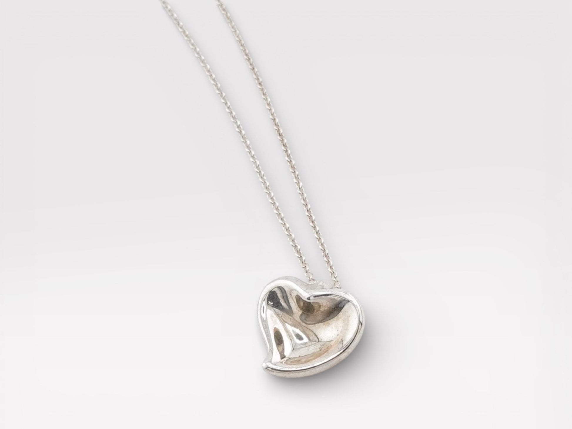 Tiffany&Co. Tiffany Curveheart Silver 925 Necklace