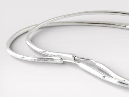 Tiffany&Co. Open Heart Silver 925 Hoop Earrings L Size Earrings