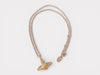 Vivienne Westwood Orb Rhinestone GP Pink Gold Necklace