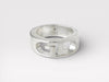 GUCCI Gucci Cutout Double G Silver 925 Ring No. 9 Ring