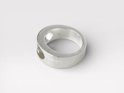 GUCCI Gucci Cutout Double G Silver 925 Ring No. 9 Ring