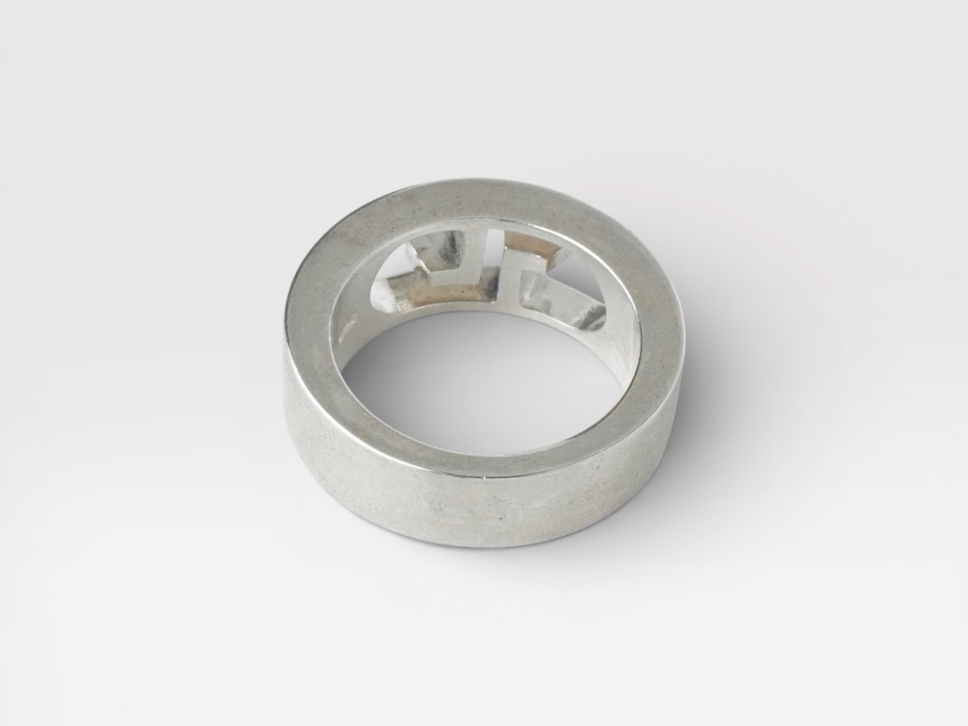 GUCCI Gucci Cutout Double G Silver 925 Ring No. 9 Ring