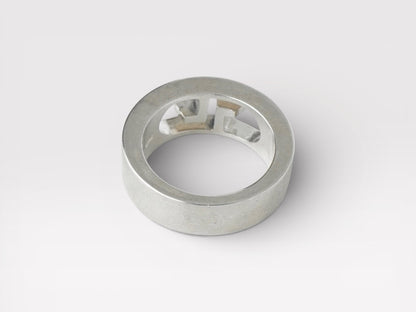 GUCCI Gucci Cutout Double G Silver 925 Ring No. 9 Ring