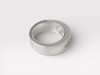 GUCCI Gucci Cutout Double G Silver 925 Ring No. 9 Ring