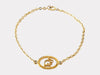 Dior Christian Dior Vintage Dior Logo GP Gold Chain Bracelet Bangle