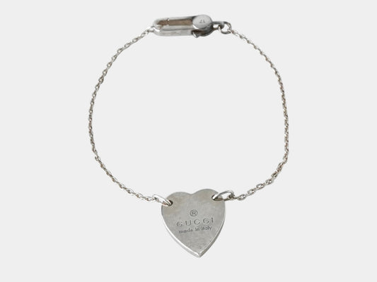 GUCCI Gucci Heart Silver 925 Bracelet Bracelet Bangle