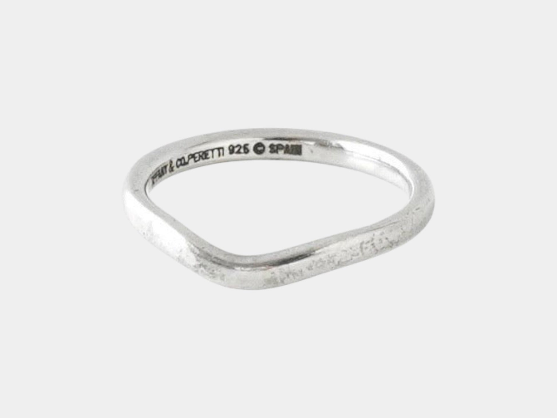 Tiffany & Co. Curved Bundle Ring Silver 925 Ring No. 9.5 Ring