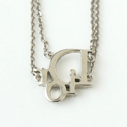 Dior Christian Dior Dior Logo Rhinestone Silver Bracelet Bangle