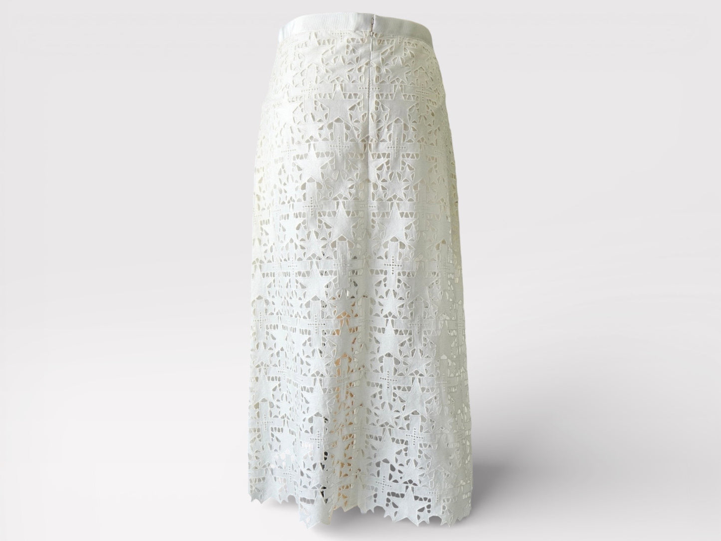 Sakai Star Lace Trapezoidal Skirt with Inner Pants White Women's Notation Size 1 Skirt