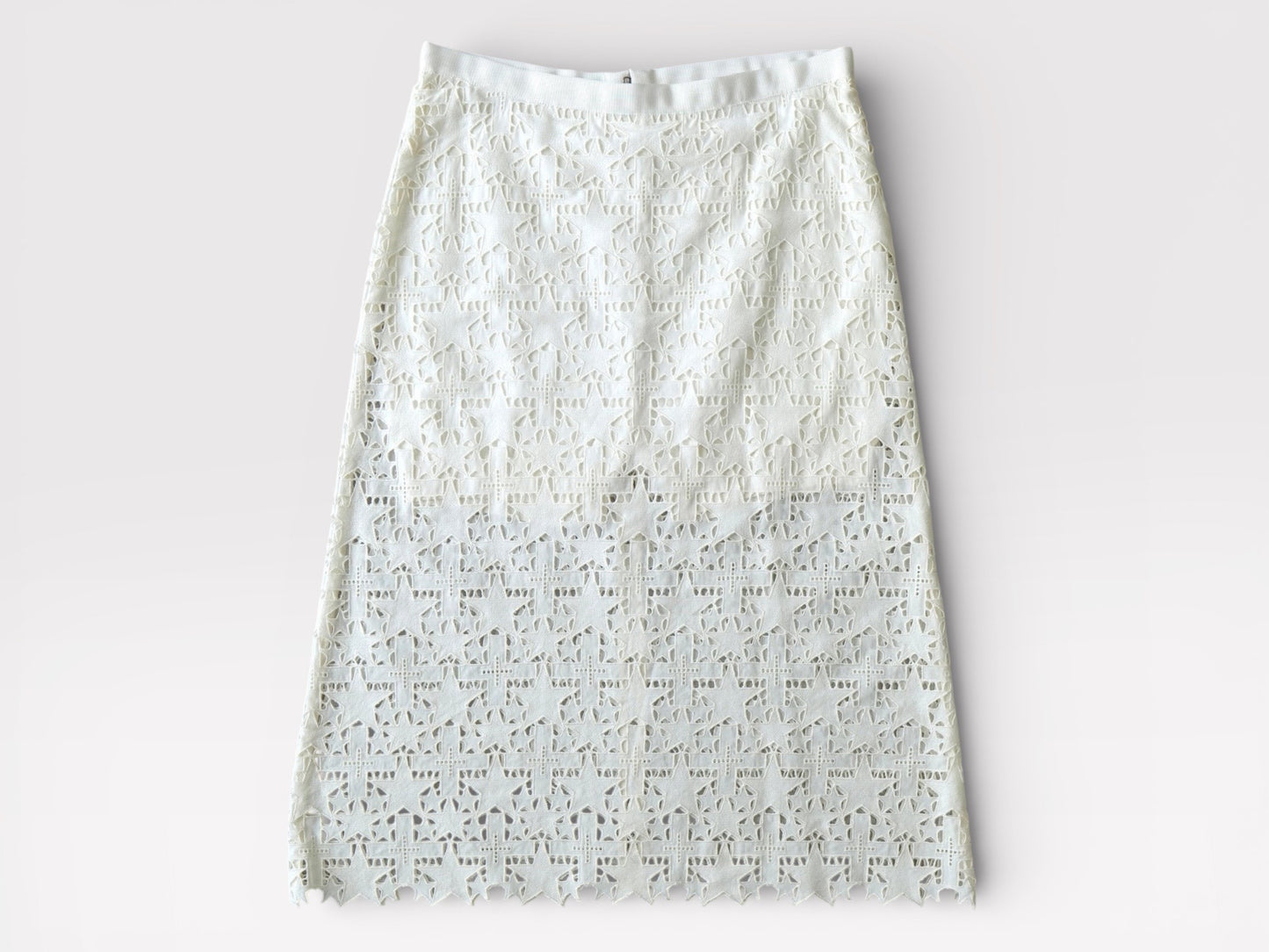 Sakai Star Lace Trapezoidal Skirt with Inner Pants White Women's Notation Size 1 Skirt