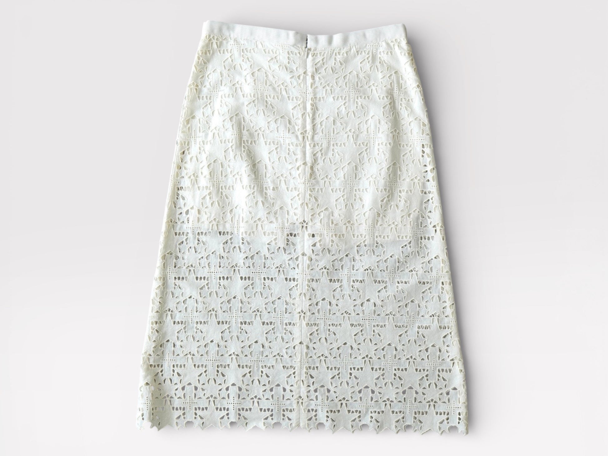 Sakai Star Lace Trapezoidal Skirt with Inner Pants White Women's Notation Size 1 Skirt
