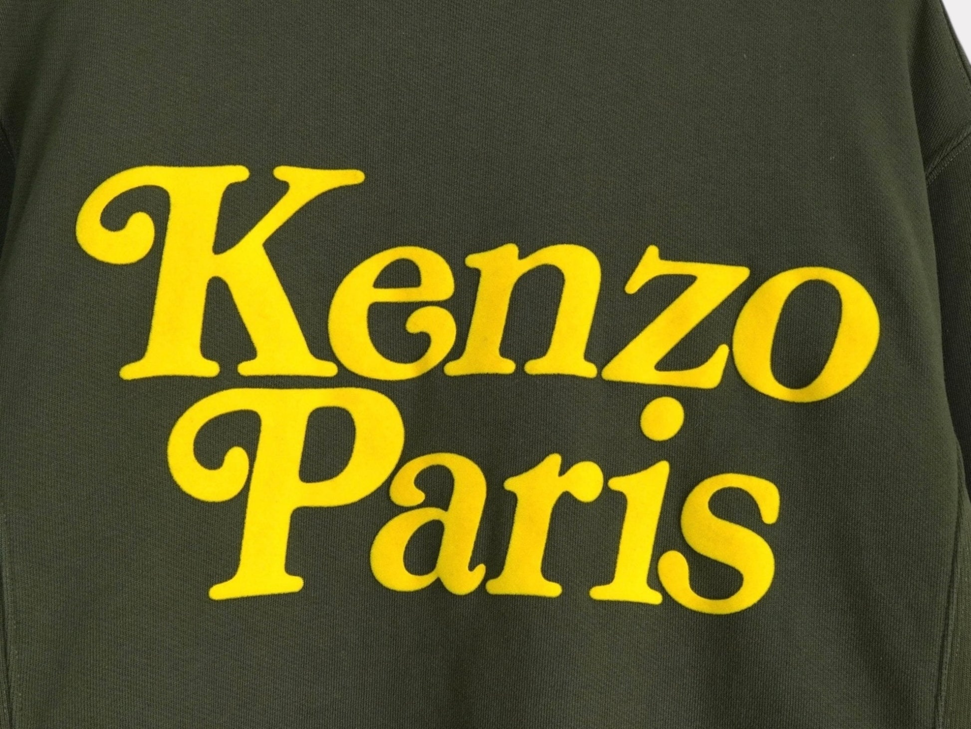 KENZO 2023AW VERDY Verdy Felt Logo Sweatshirt Khaki S Tops