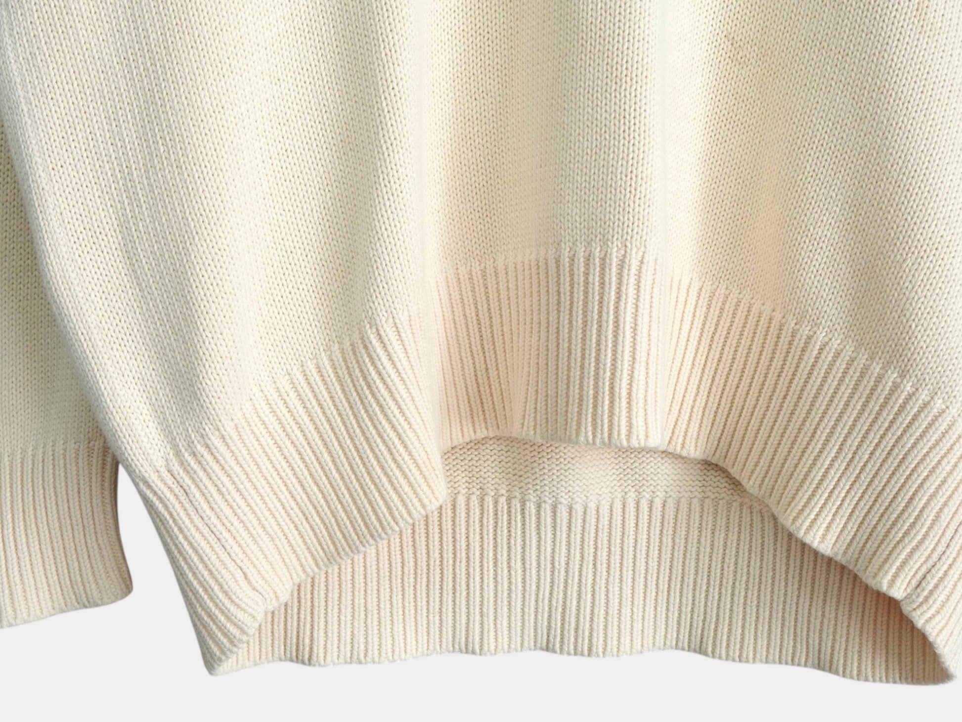 CHAPS RALPH LAUREN Chaps Ralph Lauren Childen Knit Ivory Logo Patch Size L Jacket