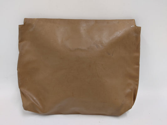 CHANEL Cocomark Rubber Brown Pouch