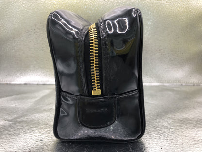 CHANEL Cocomark Patent Leather Black Pouch with Guarantee Card