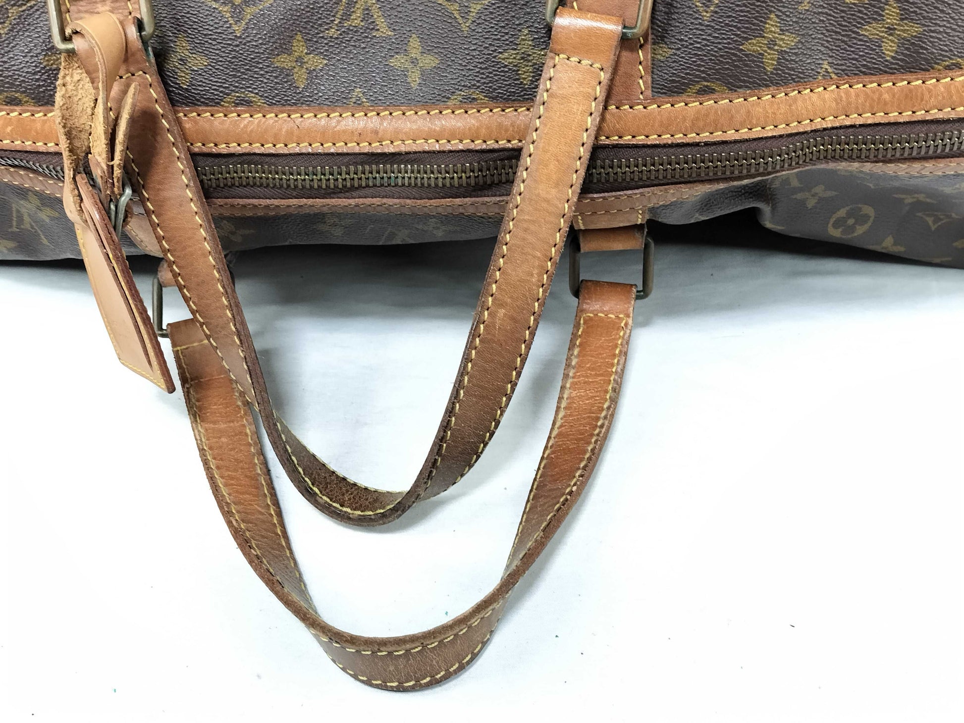 LOUIS VUITTON Monogram Louis Vuitton M41622 Saxophone 55 Monogram Boston Bag Boston Bag