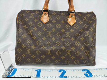 LOUIS VUITTON Monogram Louis Vuitton M41524 Speedy 35 812MB Monogram Boston Bag Handbag Boston Bag