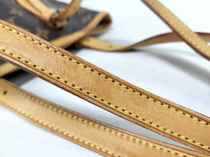 LOUIS VUITTON Monogram Louis Vuitton M42238 Bucket PM VI0999 Handbag Monogram Handbag