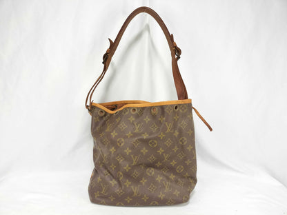 LOUIS VUITTON Monogram Louis Vuitton M42226 Petit Noe Shoulder Bag Monogram Shoulder Bag