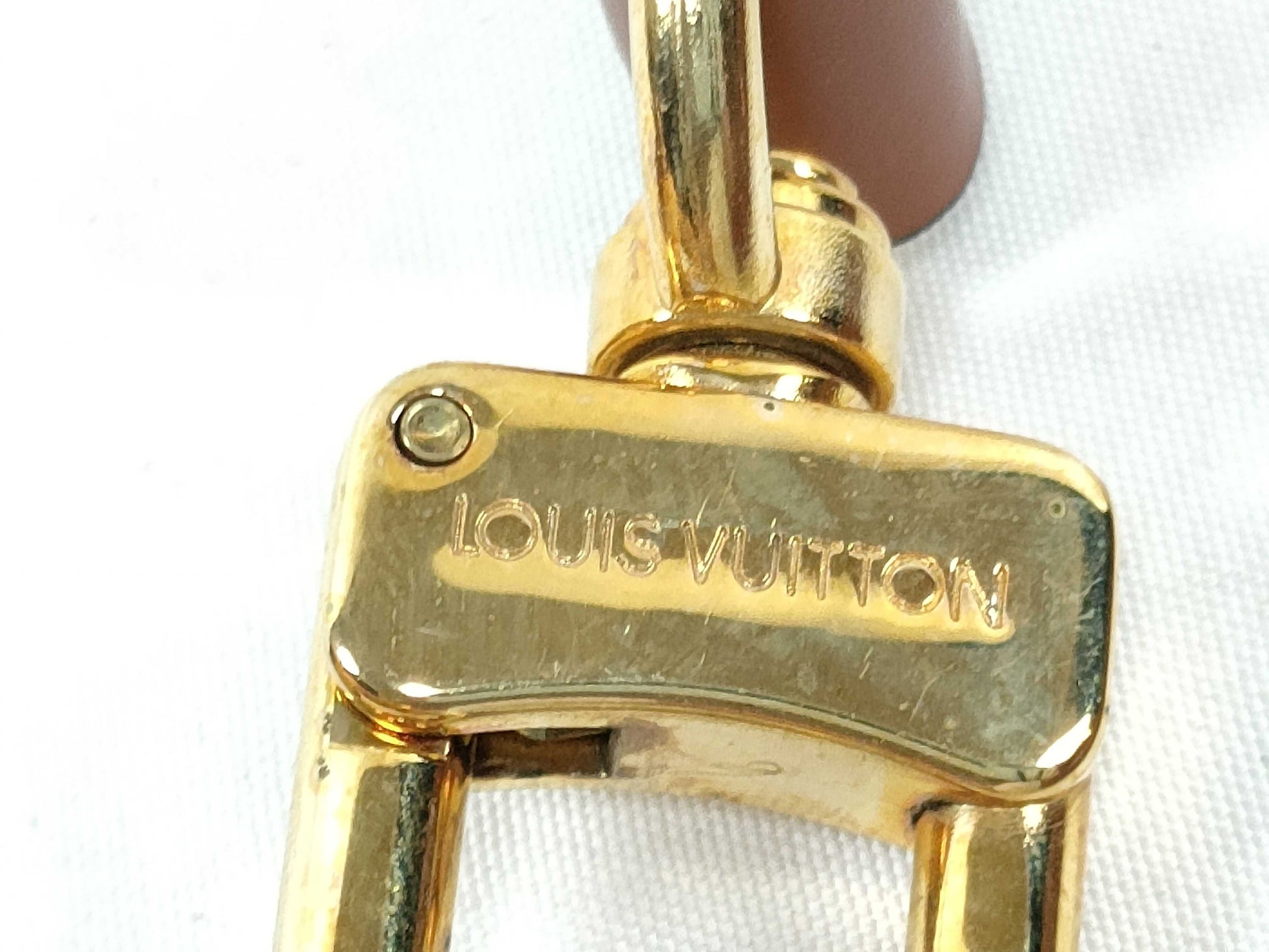 LOUIS VUITTON Louis Vuitton Shoulder Strap Brown Leather Strap