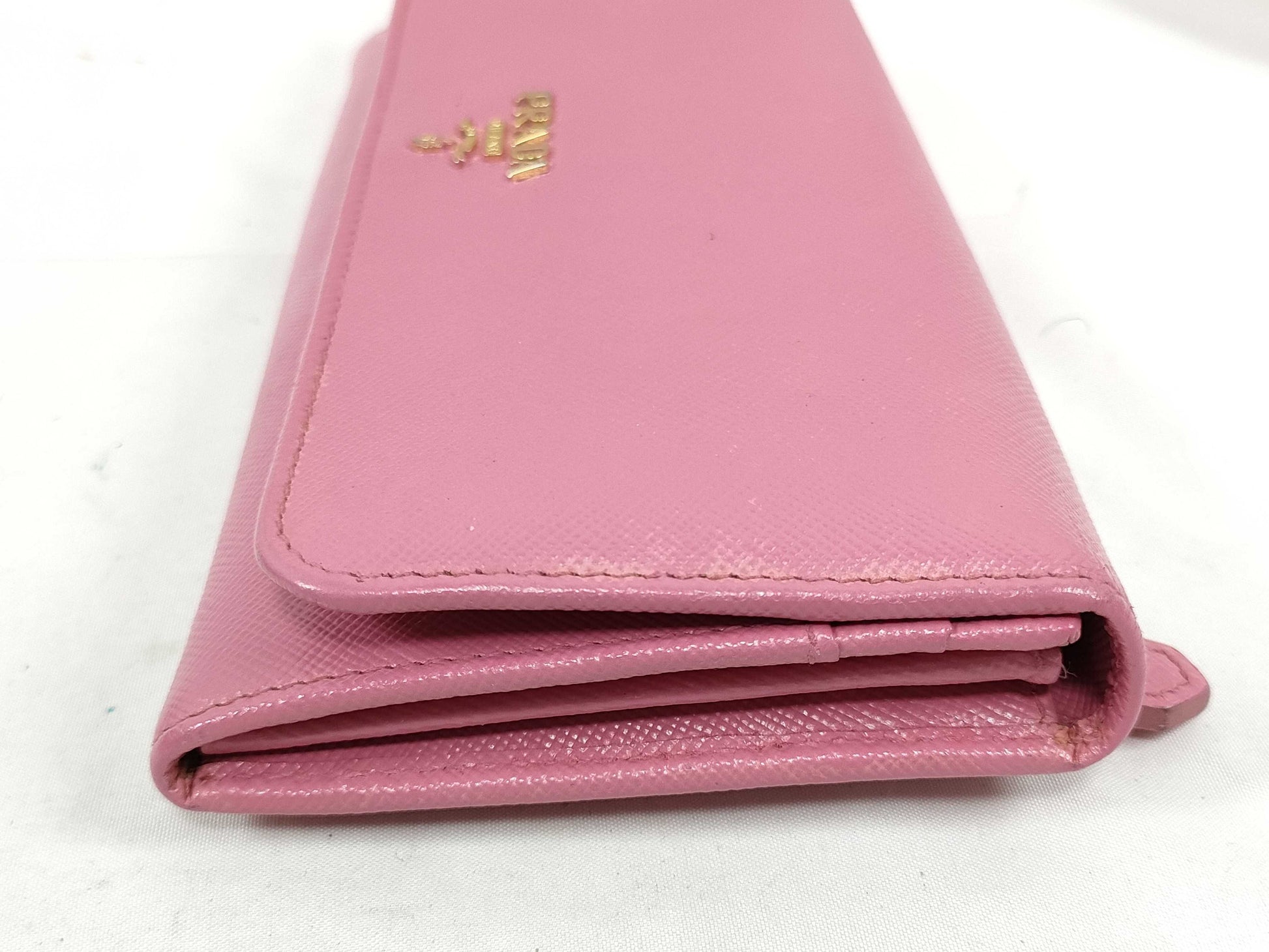 PRADA Long Wallet Pink Leather Wallet