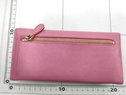 PRADA Long Wallet Pink Leather Wallet