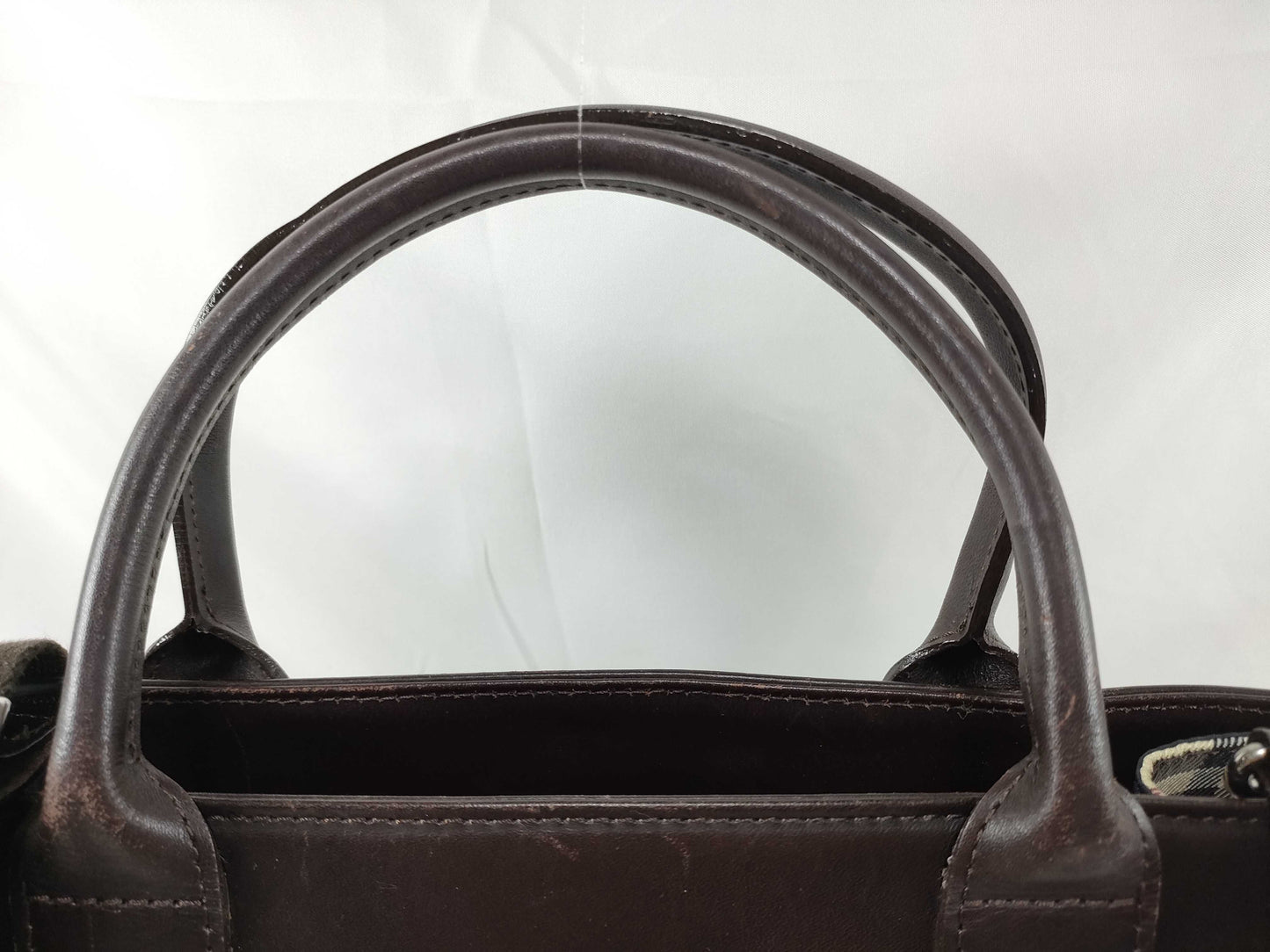 BURBERRY 2-Way Handbag Nova Check Beige Handbag