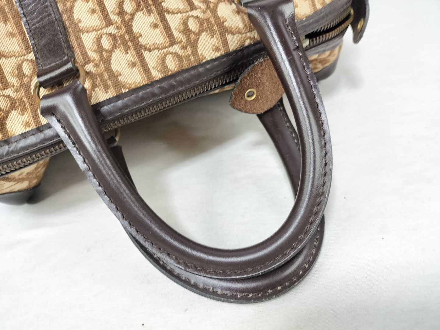 Dior Trotter Dior Boston Bag Trotter Canvas Brown Boston Bag