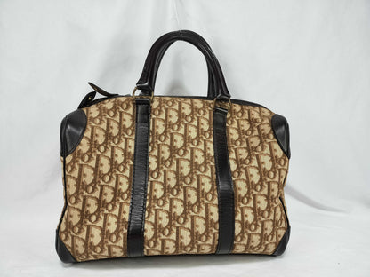 Dior Trotter Dior Boston Bag Trotter Canvas Brown Boston Bag