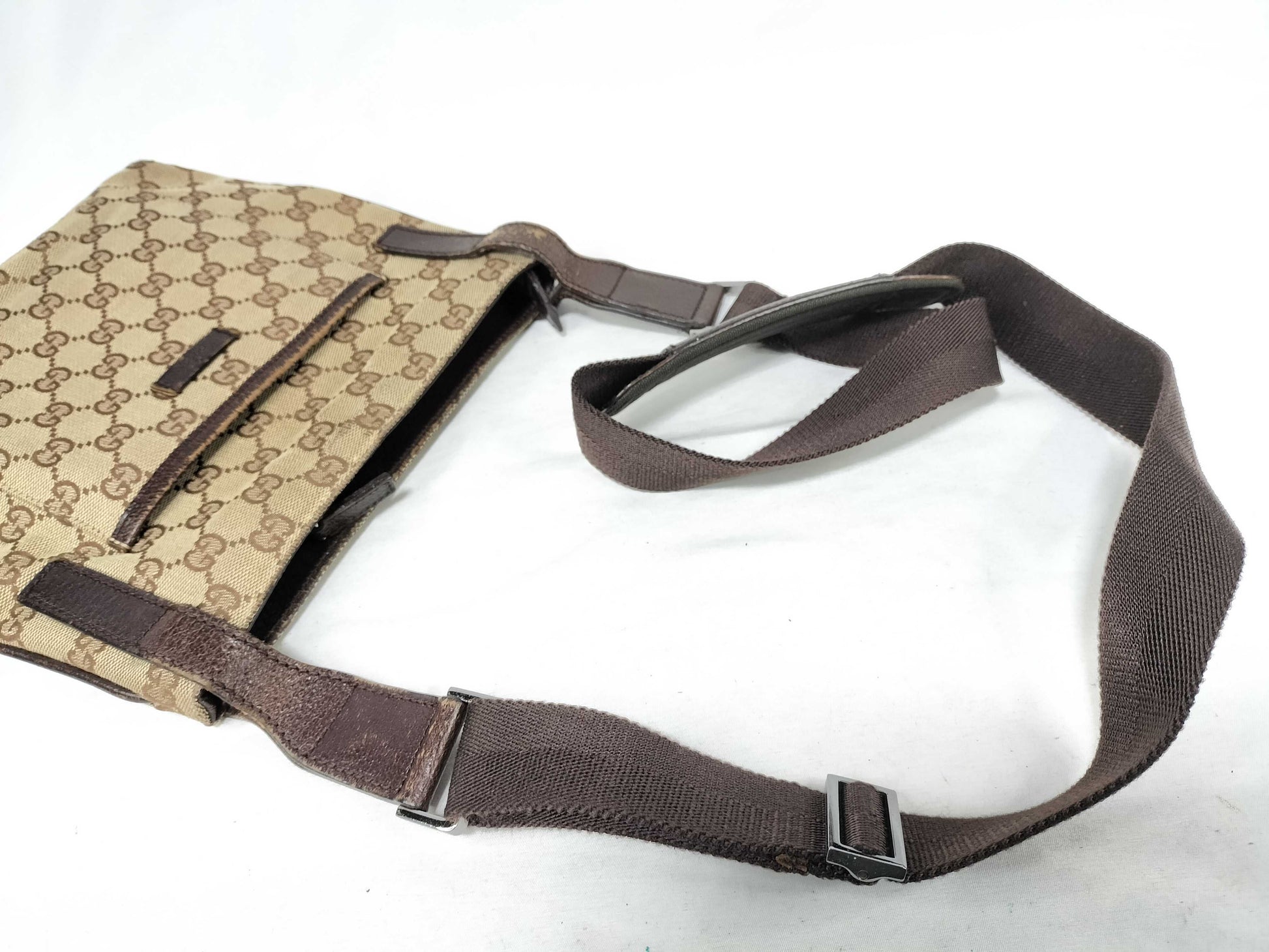 GUCCI GG Canvas Gucci 122793 Shoulder Bag GG Canvas Beige Shoulder Bag