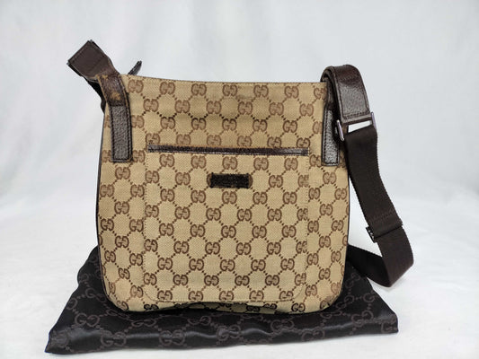 GUCCI GG Canvas Gucci 122793 Shoulder Bag GG Canvas Beige Shoulder Bag