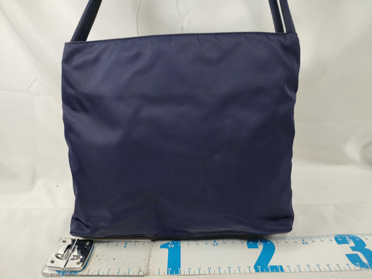 PRADA Nylon Prada Tote Bag Nylon Triangle Plate Navy Tote Bag