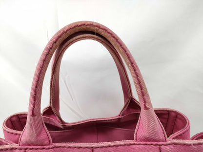 PRADA Kanapa 2WAY Bag Canvas Pink Handbag