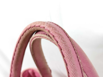 PRADA Kanapa 2WAY Bag Canvas Pink Handbag