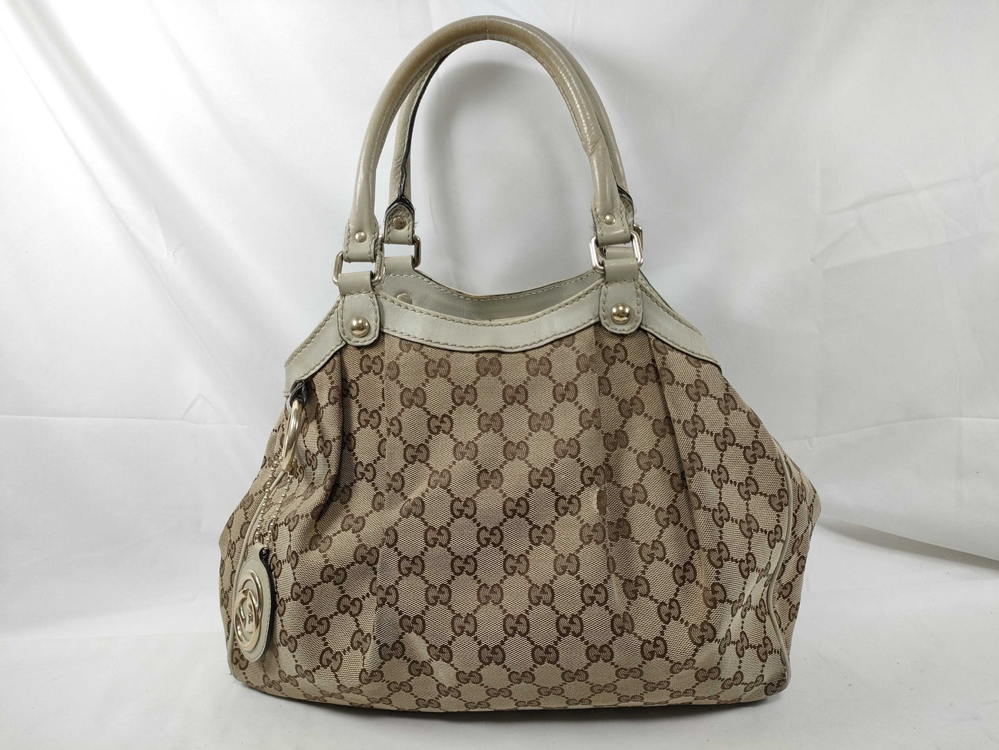 GUCCI Gucci 211944 Sookie Tote Bag GG Canvas Beige Tote Bag