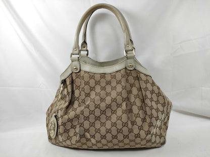 GUCCI Gucci 211944 Sookie Tote Bag GG Canvas Beige Tote Bag