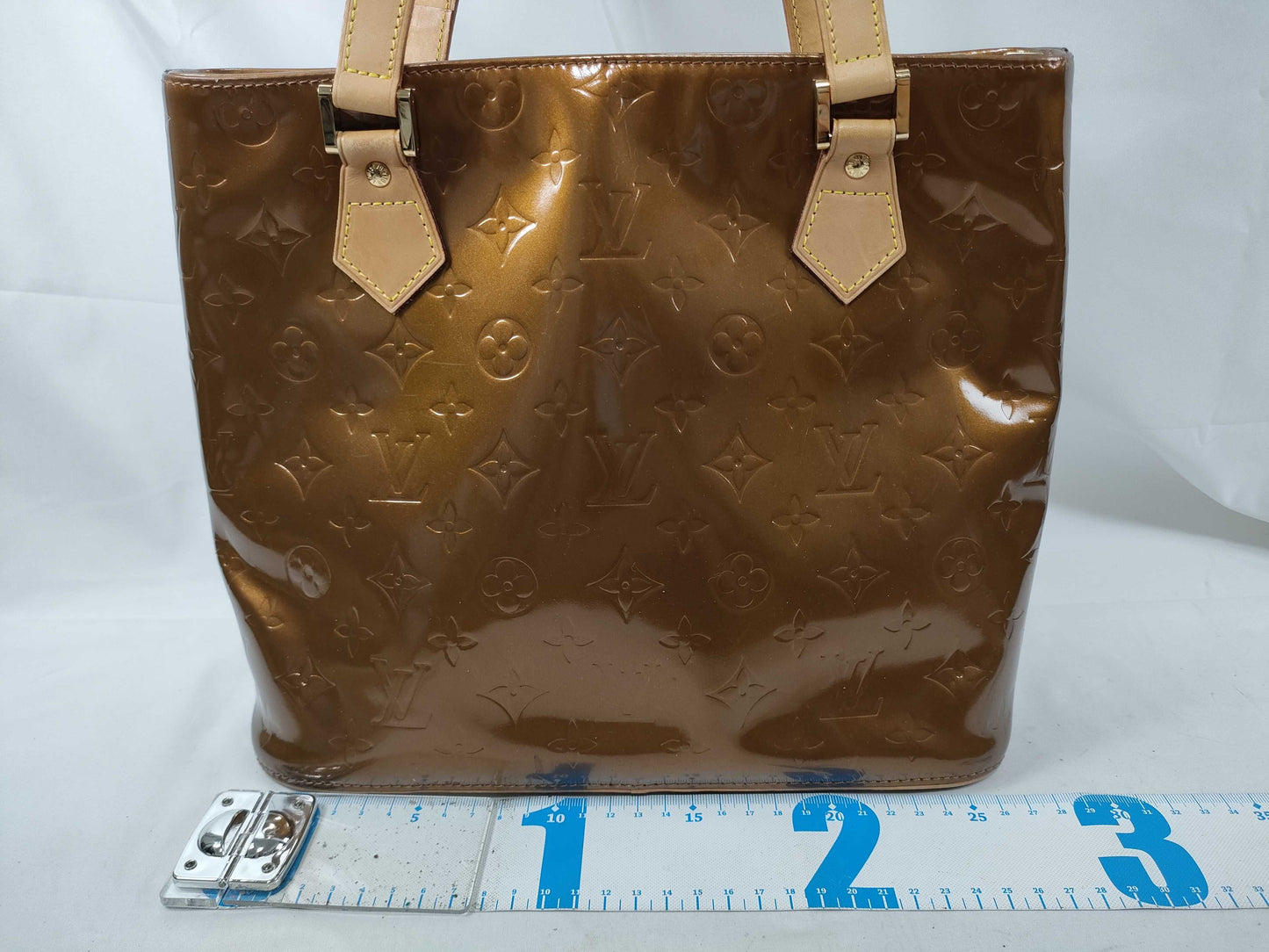 LOUIS VUITTON Verni Louis Vuitton M91122 Houston LM0041 Tote Bag Verni Tote Bag